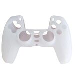 Custodia in silicone per gamepad PS5 Custodia protettiva ispessita texture antiscivolo (bianca)