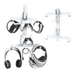 JYS JYS-P5158 Per PS5 VR2 Staffa di stoccaggio a parete Casco/Cuffie/Maniglia/Telecomando Mensola di stoccaggio a parete (Bianco)