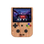 ANBERNIC RG405V 128G 3154 Giochi Console di gioco portatile Schermo IPS da 4 pollici Sistema Android 12 T618 Giocatore di gioco a 64 bit (venatura del legno)