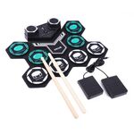Batteria da tavolo G6008 con batteria portatile al litio sonora Set batteria per esercitazione per bambini Bluetooth (colorato)