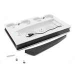 Per PS5 Console unità digitale/ottica Base di ricarica per controller ventola di raffreddamento con supporto dock leggero (bianco)