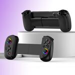 D8 Cellulare Stretch Band Light Gamepad Dual Hall Wireless Bluetooth Somatic Vibration Grip per PC / Android / IOS / Tablet / PS3 / PS4 / Switch, Colore: Nero