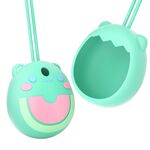 Copertura protettiva in silicone per macchina da gioco elettronica per animali domestici Tamagotchi Pix Cartoon, colore: ciano
