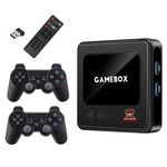 G10 GAMEBOX TV Box Dual System Wireless Android 3D Home 4K HD Console di gioco Supporto PS1 / PSP, Stile: 128G Oltre 40.000 giochi (Nero)