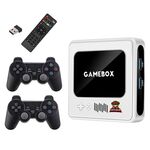 G10 GAMEBOX TV Box Dual System Wireless Android 3D Home 4K HD Console di gioco Supporto PS1 / PSP, Stile: 128G Oltre 40.000 giochi (Bianco)
