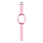 Custodia protettiva per cinturino dell'orologio integrata in silicone per Tamagotchi UNI (2023) Pet Game Machine (rosa trasparente)