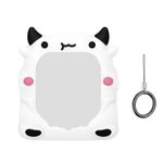 Custodia protettiva in silicone per console di gioco per animali domestici Tamagotchi UNI 2023 (mucca bianca)