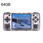 ANBERNIC RG35XX H Console di gioco portatile Schermo IPS da 3,5 pollici Sistema Linux 64 GB (viola trasparente)