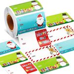500 pezzi/rotolo Etichette autoadesive natalizie Adesivi Decorazioni natalizie Regali (B216)