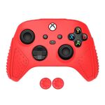 Custodia protettiva in silicone antiscivolo per gamepad XBox serie S / X (rossa)