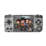 ANBERNIC RG28XX Console di gioco portatile retrò Schermo IPS da 2,83 pollici Sistema operativo Linux 64 GB (Nero trasparente)