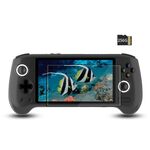 ANBERNIC RG556 Console di gioco portatile Sistema Android 13 Schermo AMOLED da 5,48 pollici Lettore di giochi WIFI Bluetooth 128 GB + 256 GB (Nero)