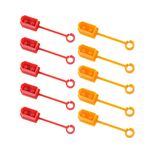 10 pz/pacco XT60 Batteria Al Litio Spina Coperchio di Protezione Spina Antipolvere Anti-ossidazione Copertura Isolante (Giallo + Rosso)