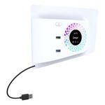 Per PS5 Slim ipega PG-P5S019 Ventola di raffreddamento con controllo della temperatura Copertura per il viso + HUB USB con luci RGB