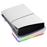 Per Sony PS5 Slim IPEGA PG-P5S021 Supporto orizzontale host luce RGB con 4 HUB USB, colore: bianco