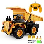 2.4G RC Dumper Truck Simulazione Ingegneria Veicolo Modello Bambini Elettrico RC Camion Giocattolo (Giallo)