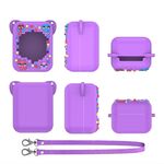 Custodia protettiva in silicone per macchina elettronica per animali domestici Bitzee (viola chiaro)