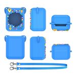 Custodia protettiva in silicone per macchina elettronica per animali domestici Bitzee (blu)