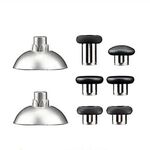 Per PS4 Joystick 8 pezzi/Set Gamepad Pulsanti in metallo Testa a fungo Base magnetica Chiavi a croce Set di accessori