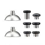 Per PS5 Joystick 8 pezzi/Set Gamepad Pulsanti in metallo Testa a fungo Base magnetica Chiavi a croce Set di accessori