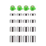 Per PS5 20 pz/set Gamepad Bottoni in metallo Testa a fungo Base magnetica Chiavi incrociate Set di accessori