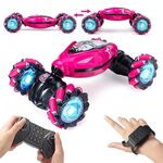 YDJ-D876 Gesture Sensing RC Stunt Car (Rosso)
