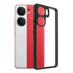 Per vivo iQOO Neo9 TPU satinato + custodia per telefono PC trasparente (nera)