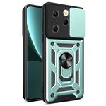 Per Infinix Hot 40 / 40 Pro 4G Cover per fotocamera scorrevole Design TPU + Custodia per PC(Verde)