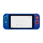 Per Nintendo Switch Game Console Custodia protettiva completa in silicone tinta unita (blu)