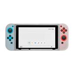 Per Nintendo Switch Game Console Custodia protettiva completa in silicone tinta unita (trasparente)