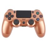 Controller di gioco wireless Bluetooth con pulsante a fiocco di neve per Sony PS4 (bronzo)