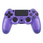 Controller di gioco wireless Bluetooth con pulsante a fiocco di neve per Sony PS4 (viola)