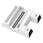 Per PS5 OIVO IV-P5235 Supporto di ricarica multifunzione con ventola di raffreddamento / supporto per disco / luce LED