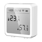 Sensore WiFi per misuratore di temperatura e umidità Sensore di temperatura e umidità per APP Smart Home Graffiti (Bianco)
