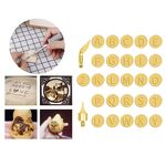 28 in 1 Punte per saldatura a legna Punte cesellate con alfabeto maiuscolo Lame Strumento per pirografia