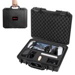STARTRC GAMES Custodia rigida impermeabile IP67 con rivestimento in palma fai da te (nera)