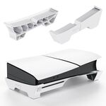 Per PS5 Slim STARTRC GAMES Base Supporto di posizionamento orizzontale Console di gioco Base di raffreddamento fissa orizzontale (bianco aggiornato digitale/disco universale)