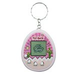 Giocattolo elettronico per animali domestici Feed Genie Nostalgic Virtual Cyber ​​Digital Game Portachiavi Giocattolo per bambini, Stile: Cactus (Rosa)