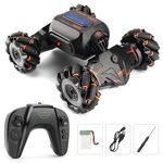 Bambini RC Auto Giocattolo Luci Elettriche Sensore di Gesti Telecomando Torsione Stunt Car, Colore: Arancione Singolo RC (1:12)