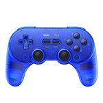 8BitDo Pro2 Retro Hall Edition Traslucido Bluetooth con pulsante posteriore Gamepad multipiattaforma (blu)