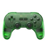 8BitDo Pro2 Retro Hall Edition Traslucido Bluetooth con pulsante posteriore Gamepad multipiattaforma (verde)