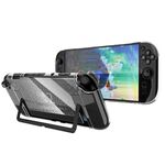 Per Nintendo Switch 2 TPU+PC Custodia Trasparente Divisa Antiurto Guscio (Motivo a Diamante)