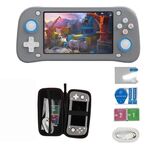 Console di gioco portatile retrò XF43, console di gioco open source con schermo grande da 4,3 pollici, lettore video da gioco, 64 GB (grigio)