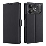 Per Tecno Pova 6 5G Custodia per telefono in pelle con chiusura orizzontale con fibbia laterale a tensione ultrasottile (Nero)