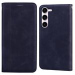 Custodia per telefono in PU con vibrazione orizzontale magnetica satinata per Samsung Galaxy S24 (nero)