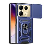 Per Infinix Note 40 4G Cover per fotocamera scorrevole Design TPU + Custodia per telefono PC (Blu)
