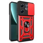 Per Infinix Smart 8 Plus / 8 Pro Cover per fotocamera scorrevole Design TPU+Custodia per telefono PC(Rosso)