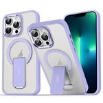 Custodia per telefono con supporto MagSafe in acrilico + TPU per iPhone 13 Pro Max (viola lavanda)