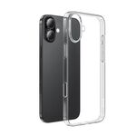 Per iPhone 16 hoco Light Series Custodia morbida in TPU per telefono (trasparente)