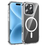 Per iPhone 16 Pro Max hoco MagSafe Magnetic Series Airbag Custodia per telefono antiurto (trasparente)